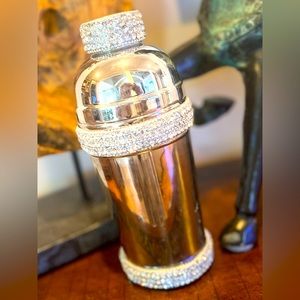 Rhinestone embellished cocktail shaker